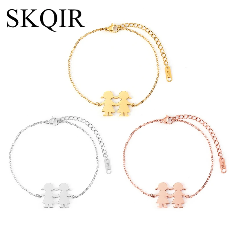 Custom Name Baby Two Girls Bracelet 3 Colors Stainless Steel Adjustable Pulseira Family Best Friends Party Birthday Gift Jewelry
Custom Name Baby Two Girls Bracelet 3 Colors Stainless Steel Adjustable Pulseira Family Best Friends Party Birthday Gift Jewelry