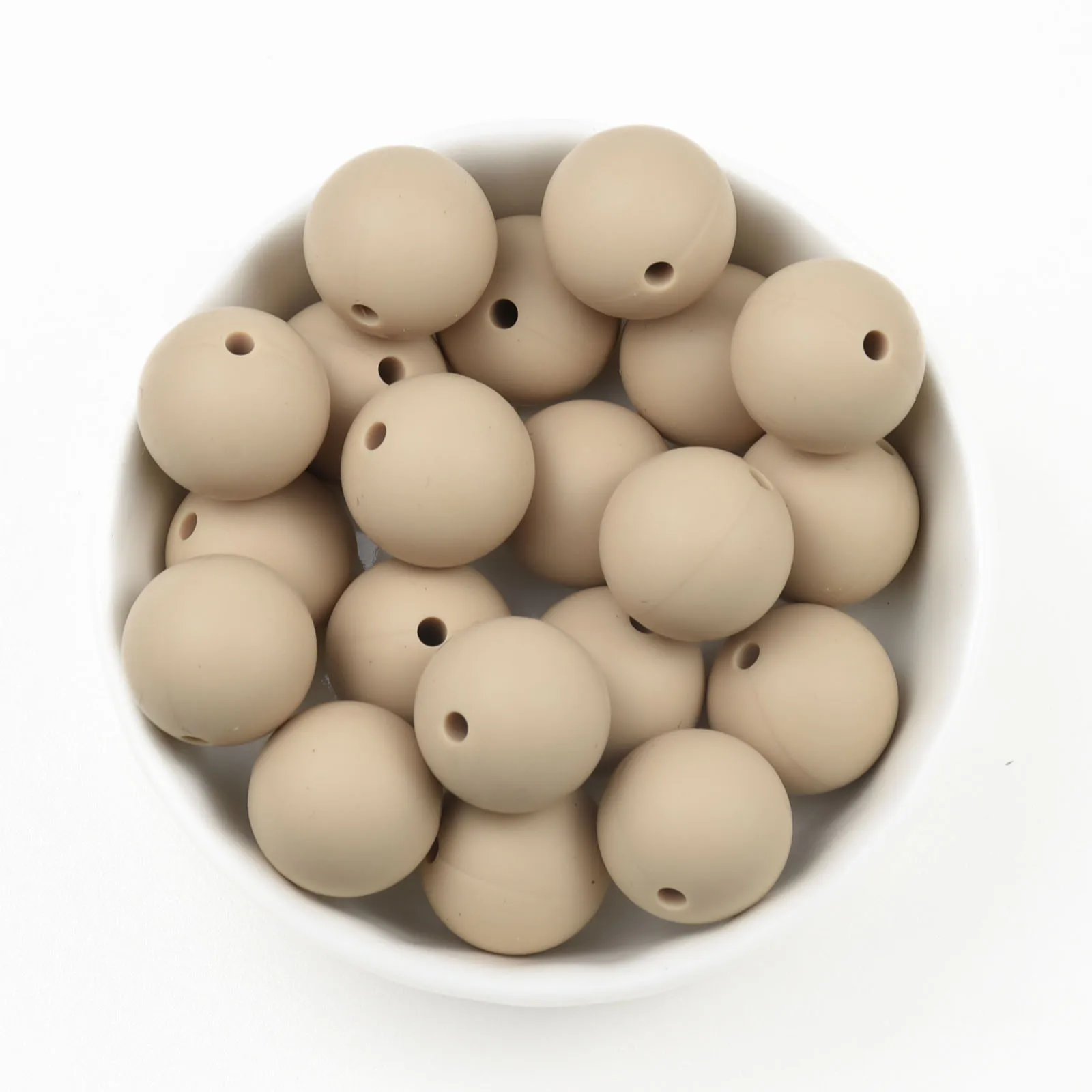 Teeny Teeth 10 PCS Oatmeal Baby Accessories Beads Round 9-19MM Food Grade Teething Silicone Round Bead For DIY Jewelry
Teeny Teeth 10 PCS Oatmeal Baby Accessories Beads Round 9-19MM Food Grade Teething Silicone Round Bead For DIY Jewelry