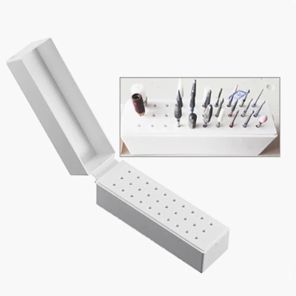 30 Holes Nail Art Drill Grinding Head Bit Holder Display Storage Box Nail Drill Bits Container Stand Display Rack Manicure
30 Holes Nail Art Drill Grinding Head Bit Holder Display Storage Box Nail Drill Bits Container Stand Display Rack Manicure