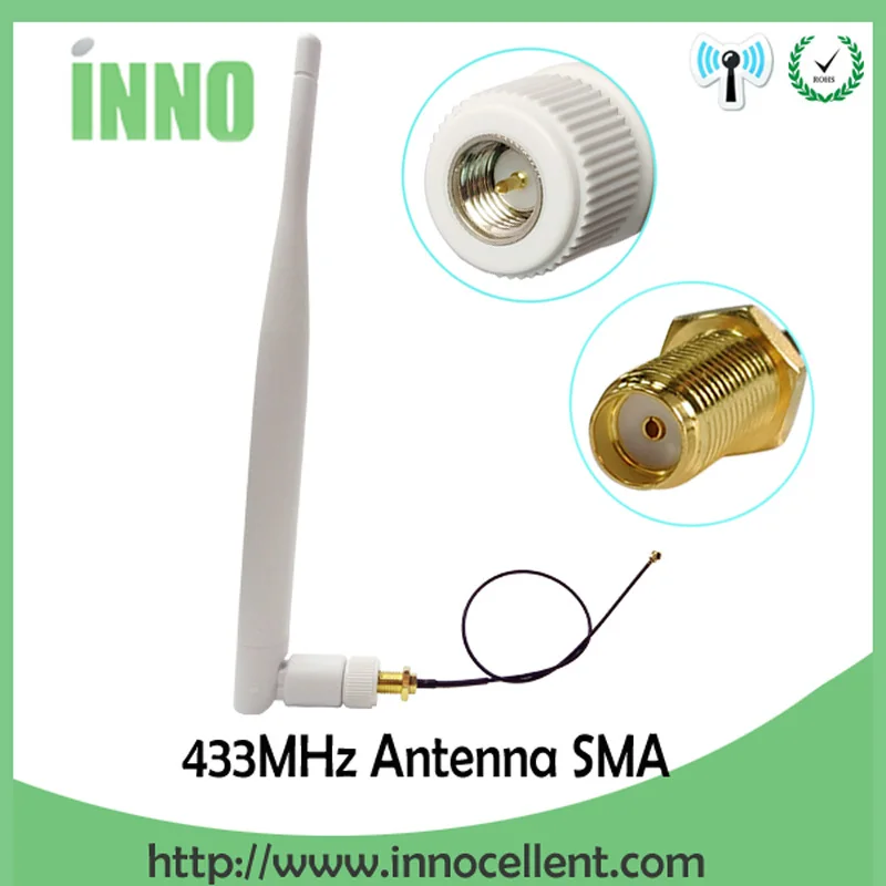 20 шт./лот оптовая продажа антенна 5dbi 433 МГц разъем SMA для штекера направленная + 21