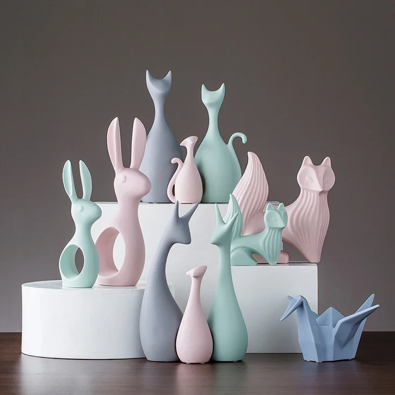 Nordic Ceramic Figurines Crafts Ornaments Home Decoration Crafts Living room office Desktop Animal Ornaments Decor Accessories
Nordic Ceramic Figurines Crafts Ornaments Home Decoration Crafts Living room office Desktop Animal Ornaments Decor Accessories