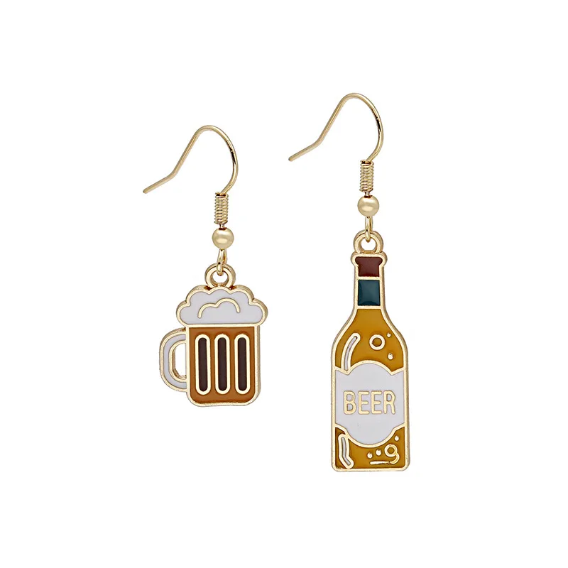 1 Pair New Funny Beer Bottle Cup Drop Earrings Women Fashion Creative Hook Earring Personality Birthday Gifts Jewelry For Girl
1 Pair New Funny Beer Bottle Cup Drop Earrings Women Fashion Creative Hook Earring Personality Birthday Gifts Jewelry For Girl