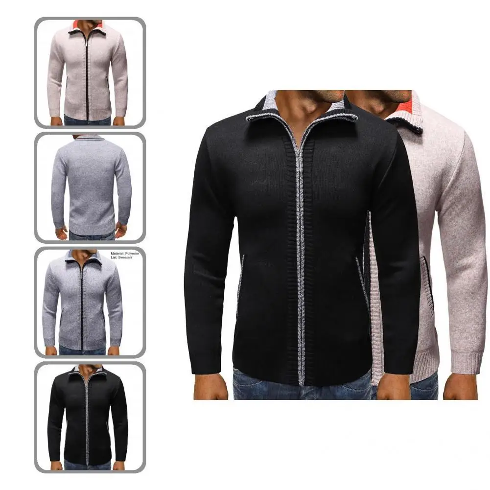 Classic Knitted Jacket Slim Fit Skin-friendly Stand Collar Solid Color Knitted Cardigan Sweater Coat Men Cardigan
Classic Knitted Jacket Slim Fit Skin-friendly Stand Collar Solid Color Knitted Cardigan Sweater Coat Men Cardigan