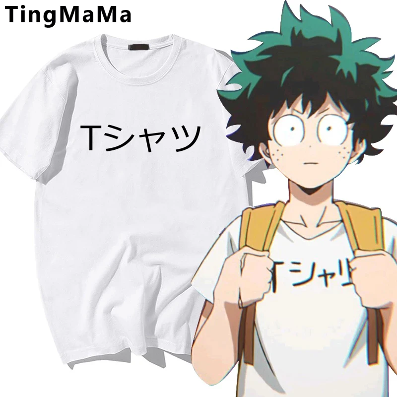 Футболка женская Midoriya Izuku Deku в стиле унисекс с японским рисунком | Женская одежда