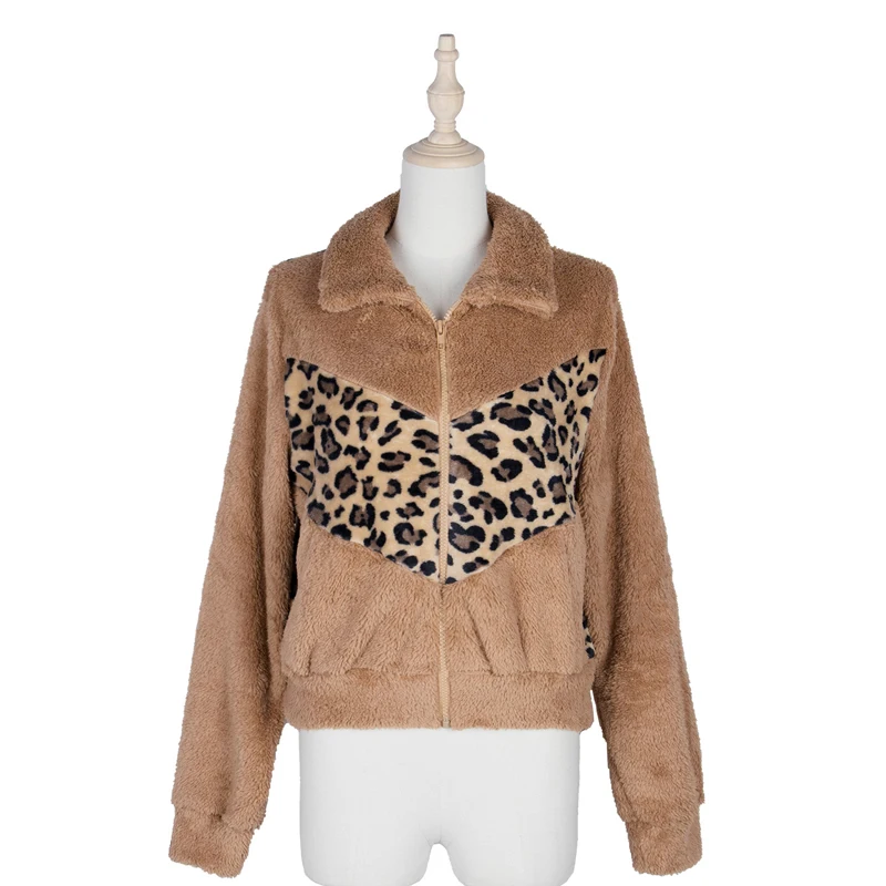Pop Lapel Faux Fur Teddy Cardigan Patchwork Ladies Flocking Plush Jacket Women Autumn Winter Leopard Streetwear Casual Coat
Pop Lapel Faux Fur Teddy Cardigan Patchwork Ladies Flocking Plush Jacket Women Autumn Winter Leopard Streetwear Casual Coat