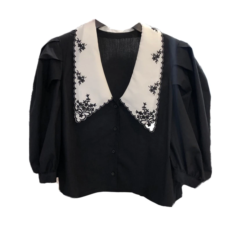 Summer Plus Size Korean Women Tops Floral Embroidery 2021 Woman Blouses Sweet Puff Half Sleeve Loose Short Shirt Blusas 14172
Summer Plus Size Korean Women Tops Floral Embroidery 2021 Woman Blouses Sweet Puff Half Sleeve Loose Short Shirt Blusas 14172