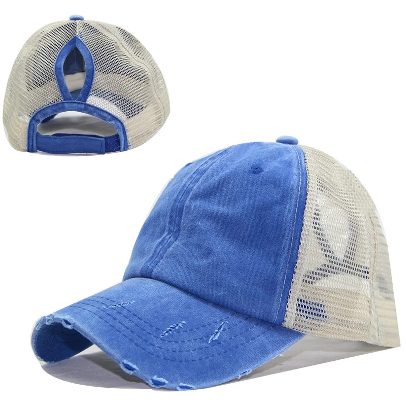 Washable Hat Duck Tongue Sunshade Hat Light Plate Color Contrast Horsetail Baseball Cap Cotton Cap Broken Edge Hole Net Hat 
Washable Hat Duck Tongue Sunshade Hat Light Plate Color Contrast Horsetail Baseball Cap Cotton Cap Broken Edge Hole Net Hat
