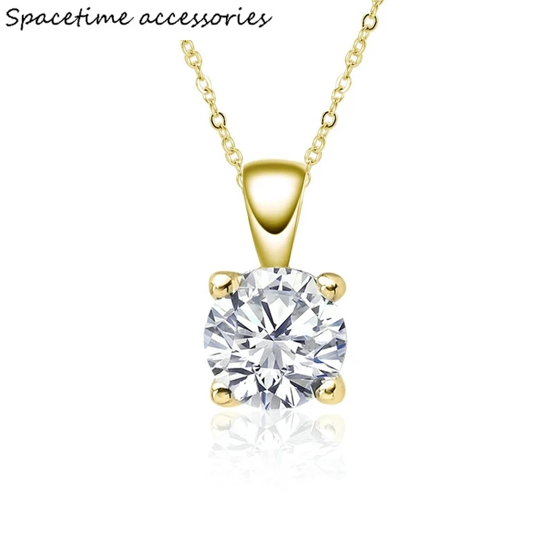 Sparkling Real 1 Carat D Color Moissanite Pendant Necklaces For Women Top Quality 100% 925 Sterling Silver Wedding Jewelry
Sparkling Real 1 Carat D Color Moissanite Pendant Necklaces For Women Top Quality 100% 925 Sterling Silver Wedding Jewelry