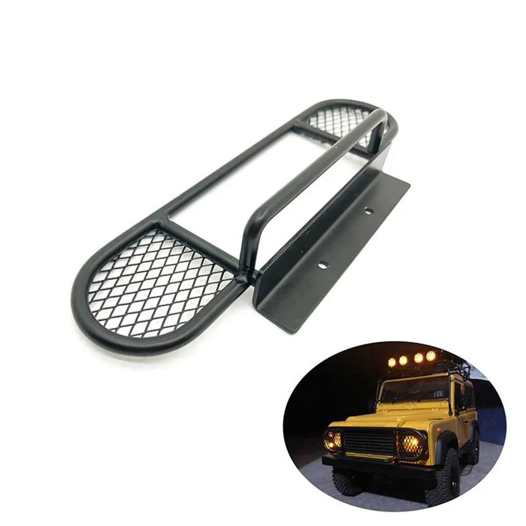 RC Car Metal Front Bumper Replacement Part with Light for TRX4 SCX10 D90 D110 1/10 RC Rock Crawler Car Scale, Black
RC Car Metal Front Bumper Replacement Part with Light for TRX4 SCX10 D90 D110 1/10 RC Rock Crawler Car Scale, Black