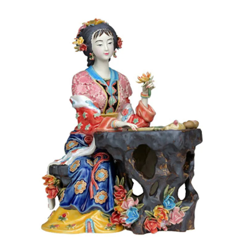 Fine Ceramic Red Mansion Dream Figure Jinling Twelve Puppets Statue Glaze Pottery Sculpture Art For Home Decoration A1189
Fine Ceramic Red Mansion Dream Figure Jinling Twelve Puppets Statue Glaze Pottery Sculpture Art For Home Decoration A1189