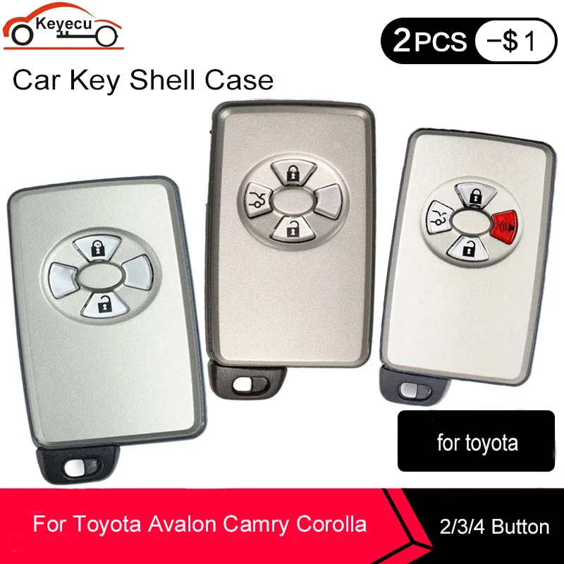 Смарт-карта KEYECU для Toyota Avalon Camry Highlander Crown Corolla, чехол для автомобильного ключа с дистанционным управлением, 2/кнопок, Белый Чехол
Смарт-карта KEYECU для Toyota Avalon Camry Highlander Crown Corolla, чехол для автомобильного ключа с дистанционным управлением, 2/кнопок, Белый Чехол