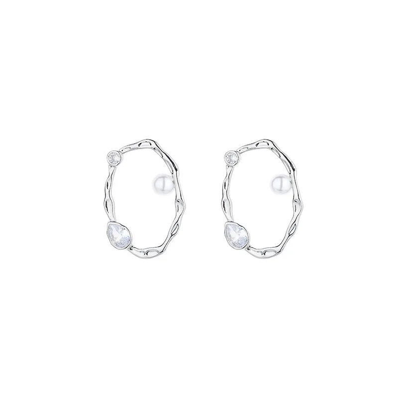 DIYI New Irregular Geometric Earring For Women Pearl Zrcon Stud Earrings Fashion Jewelry Wedding Accessories
DIYI New Irregular Geometric Earring For Women Pearl Zrcon Stud Earrings Fashion Jewelry Wedding Accessories