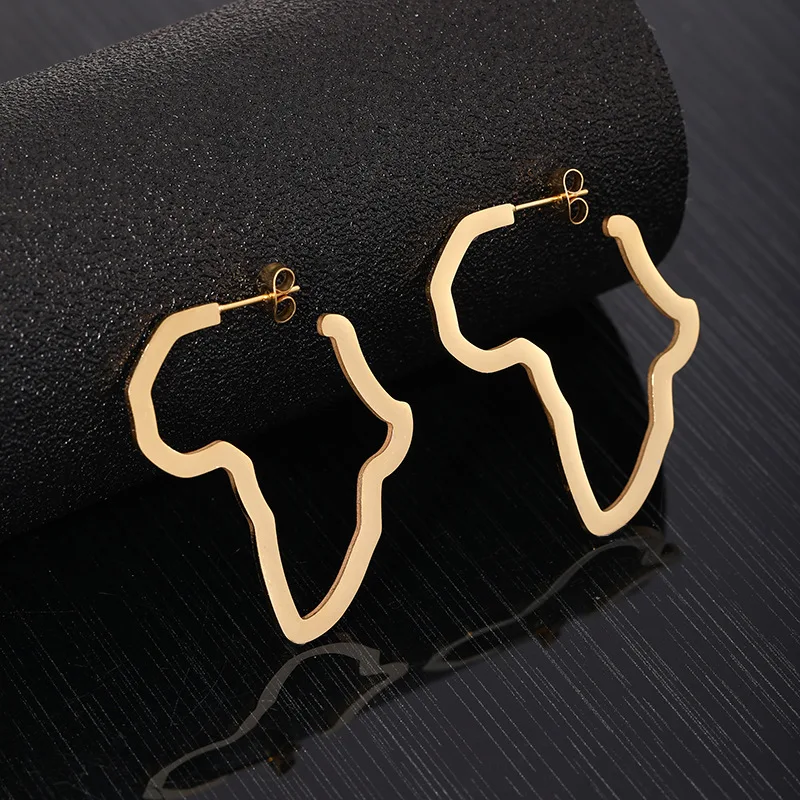 New Design Irregular African Map Ear Stud Earring For Women High Quality Gold Plated Earring Jewelry Daily Wearing
New Design Irregular African Map Ear Stud Earring For Women High Quality Gold Plated Earring Jewelry Daily Wearing