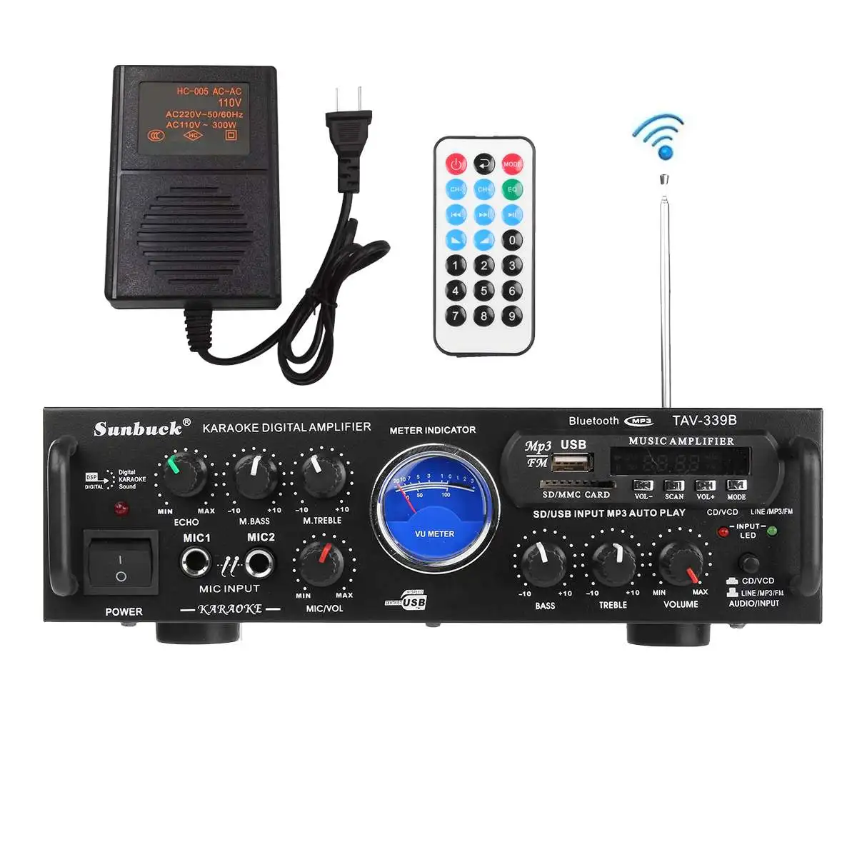 220 В 600 Вт Bluetooth Мощный стерео усилитель HIFI VU Meter FM 2CH USB SD караоке домашние усилители для кинотеатра Цифровой усилитель для автомобильного ауд...
220 В 600 Вт Bluetooth Мощный стерео усилитель HIFI VU Meter FM 2CH USB SD караоке домашние усилители для кинотеатра Цифровой усилитель для автомобильного ауд...