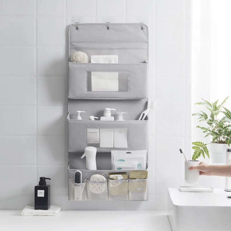 Wall-mounted Door Behind Oxford Cloth Storage Bag For Bathroom Toiletries Kitchen Bedroom Sundries Toy Storage Organizer
Wall-mounted Door Behind Oxford Cloth Storage Bag For Bathroom Toiletries Kitchen Bedroom Sundries Toy Storage Organizer