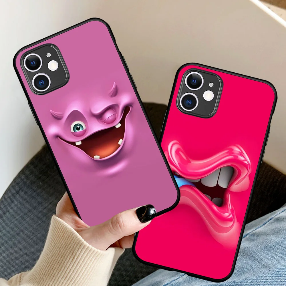 Fashion 3D funny face Black Soft silicone TPU Phone Case For iPhone 12 11 Pro Max 8 7 6 6S Plus XR X XS Max SE2020 Coque Fundas
Fashion 3D funny face Black Soft silicone TPU Phone Case For iPhone 12 11 Pro Max 8 7 6 6S Plus XR X XS Max SE2020 Coque Fundas