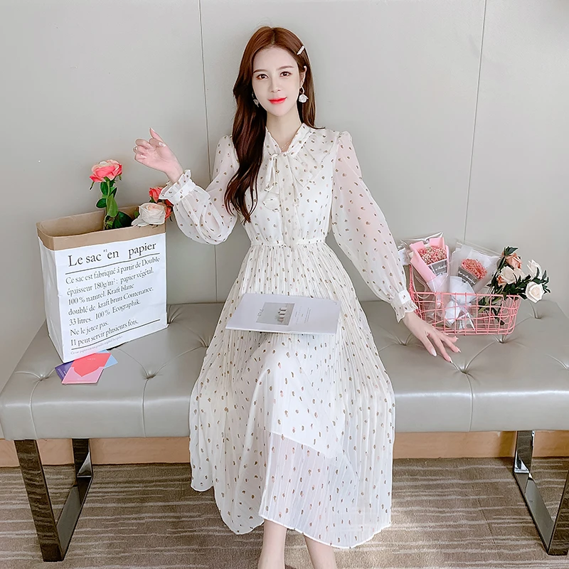 Early Spring Style Long Sleeve Chiffon Dress for Women Spring 2021new Temperamental Fairy Sweet Fairy Floral Skirt
Early Spring Style Long Sleeve Chiffon Dress for Women Spring 2021new Temperamental Fairy Sweet Fairy Floral Skirt