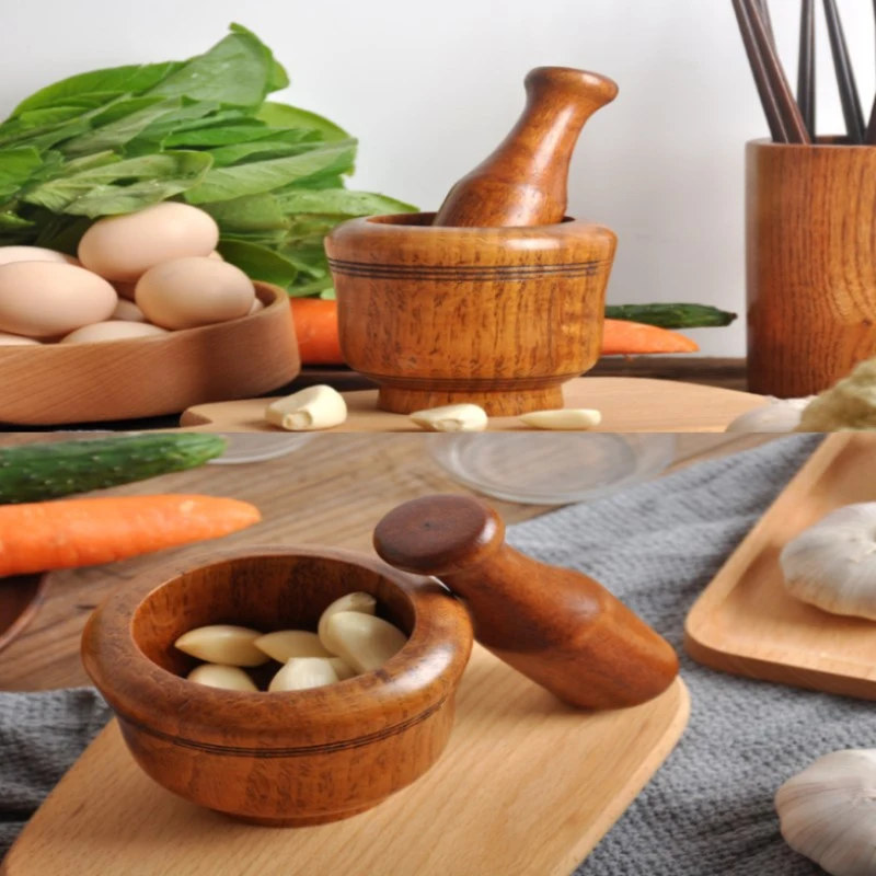Kitchen Wooden Mashed Garlic Jar Mortar Pestle Garlic Masher Bowl Mashing Crushing Jar Mashed Medicine Jar Kitchen Gadgets
Kitchen Wooden Mashed Garlic Jar Mortar Pestle Garlic Masher Bowl Mashing Crushing Jar Mashed Medicine Jar Kitchen Gadgets