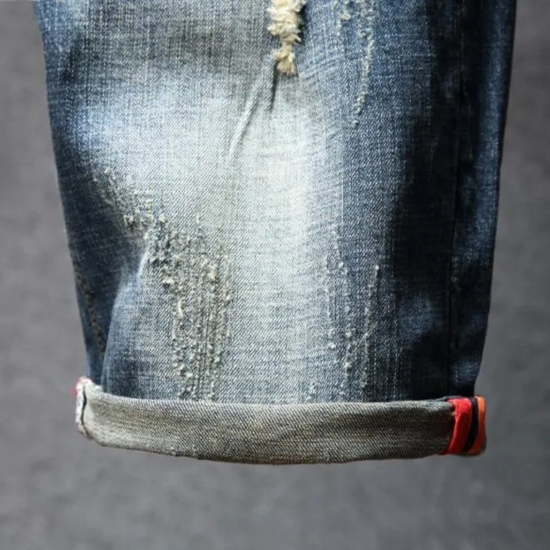 High Street Mens Jeans Casual Knee Length Beach Trousers Summer Ripped Elastic Loose Fit Straight Men Denim Shorts Plus Size 40
High Street Mens Jeans Casual Knee Length Beach Trousers Summer Ripped Elastic Loose Fit Straight Men Denim Shorts Plus Size 40