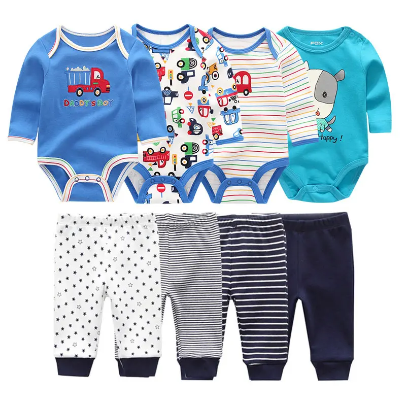 Fashion Newborn Baby Boy Clothes 0-12M Spring Autumn Long Sleeve Bodysuits+Pants Cotton Baby Clothing Sets Roupa de bebe
Fashion Newborn Baby Boy Clothes 0-12M Spring Autumn Long Sleeve Bodysuits+Pants Cotton Baby Clothing Sets Roupa de bebe