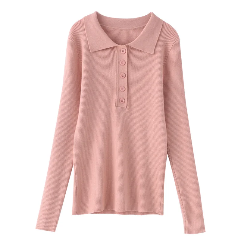POLO Collar Woman Sweater Pullover Lady Slim-Cut Top New Knit Show Thin Bottoms Plus Size Winter Clothes For Women Long Sleeve
POLO Collar Woman Sweater Pullover Lady Slim-Cut Top New Knit Show Thin Bottoms Plus Size Winter Clothes For Women Long Sleeve