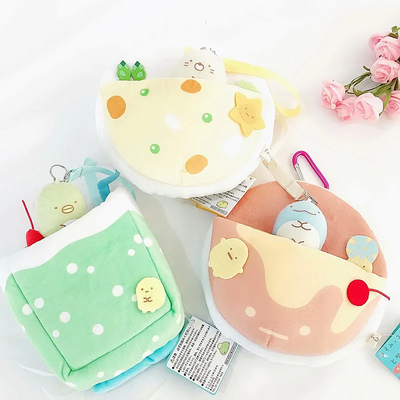 Симпатичный мультяшный кошелек Sumikko Gurashi выдвижной для ключей сумка карт