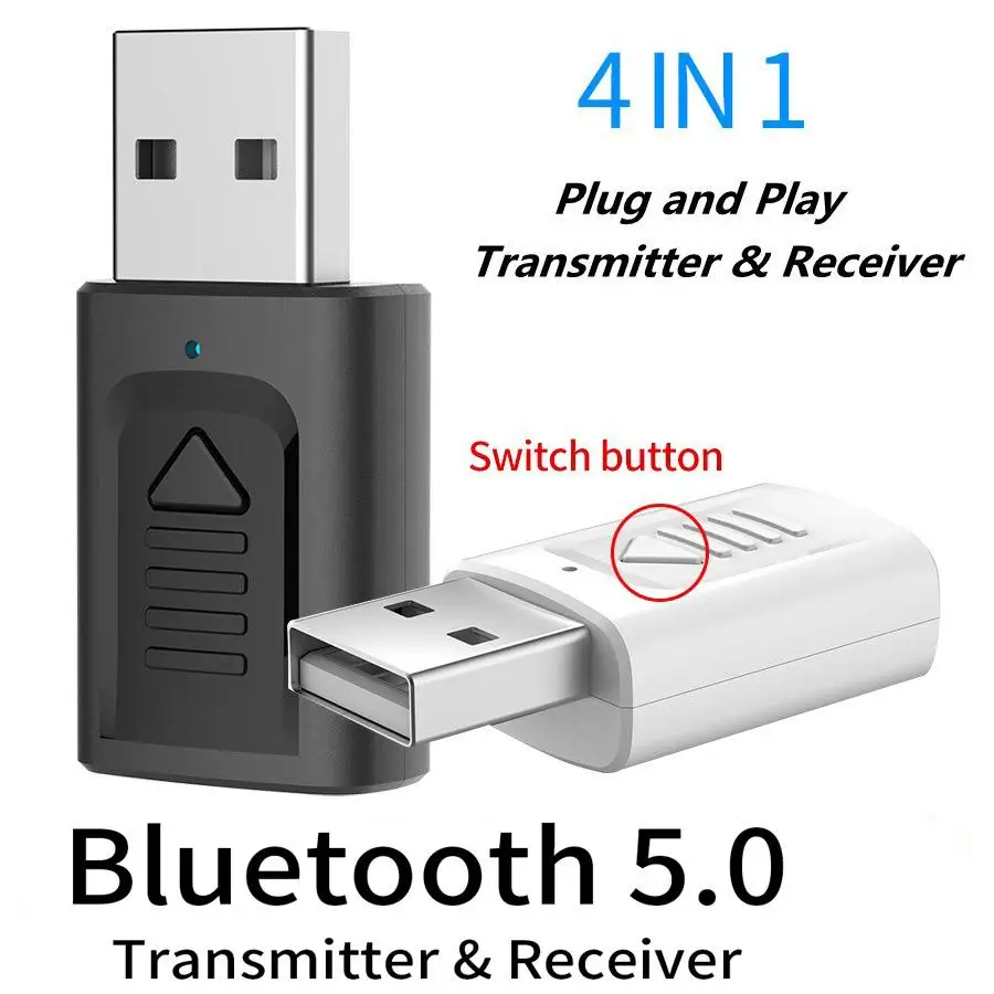 Музыкальный передатчик 4 в 1, USB, Bluetooth 5,0, разъем 3,5 мм, AUX, RCA, стерео аудио, беспроводной адаптер для ТВ, автомобиля, ПК, динамика
Музыкальный передатчик 4 в 1, USB, Bluetooth 5,0, разъем 3,5 мм, AUX, RCA, стерео аудио, беспроводной адаптер для ТВ, автомобиля, ПК, динамика