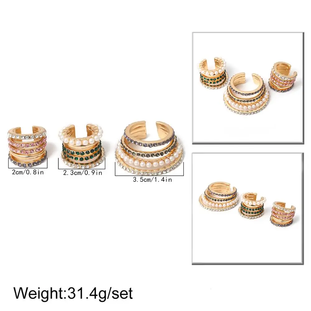 Lacteo Bohemian 14Pcs/set Imitation Pearl Cuff Earrings Jewelry for Women 2020 Fashion Colorful Crystal Without Perforat Earring
Lacteo Bohemian 14Pcs/set Imitation Pearl Cuff Earrings Jewelry for Women 2020 Fashion Colorful Crystal Without Perforat Earring