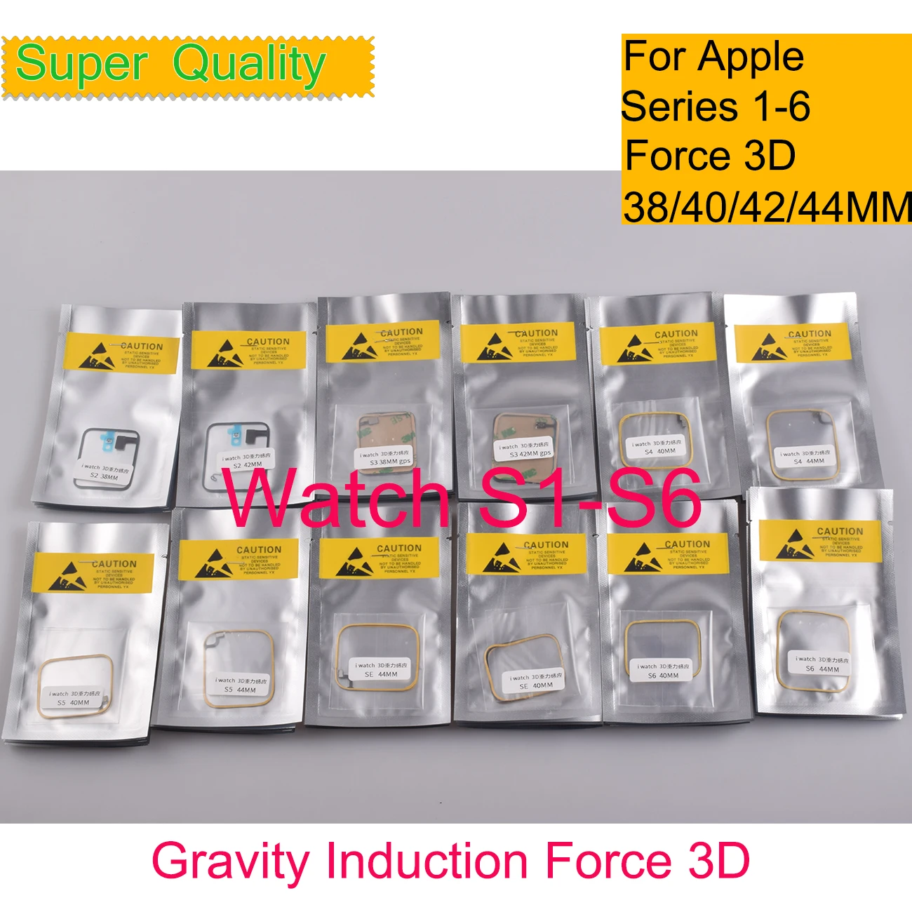 

10Pcs/Lot For Apple Watch Series 1 2 3 4 5 6 Force 3D Touch Sensor Flex Cable Gravity Induction Sense Coil 38mm 42mm 40mm S6 S5