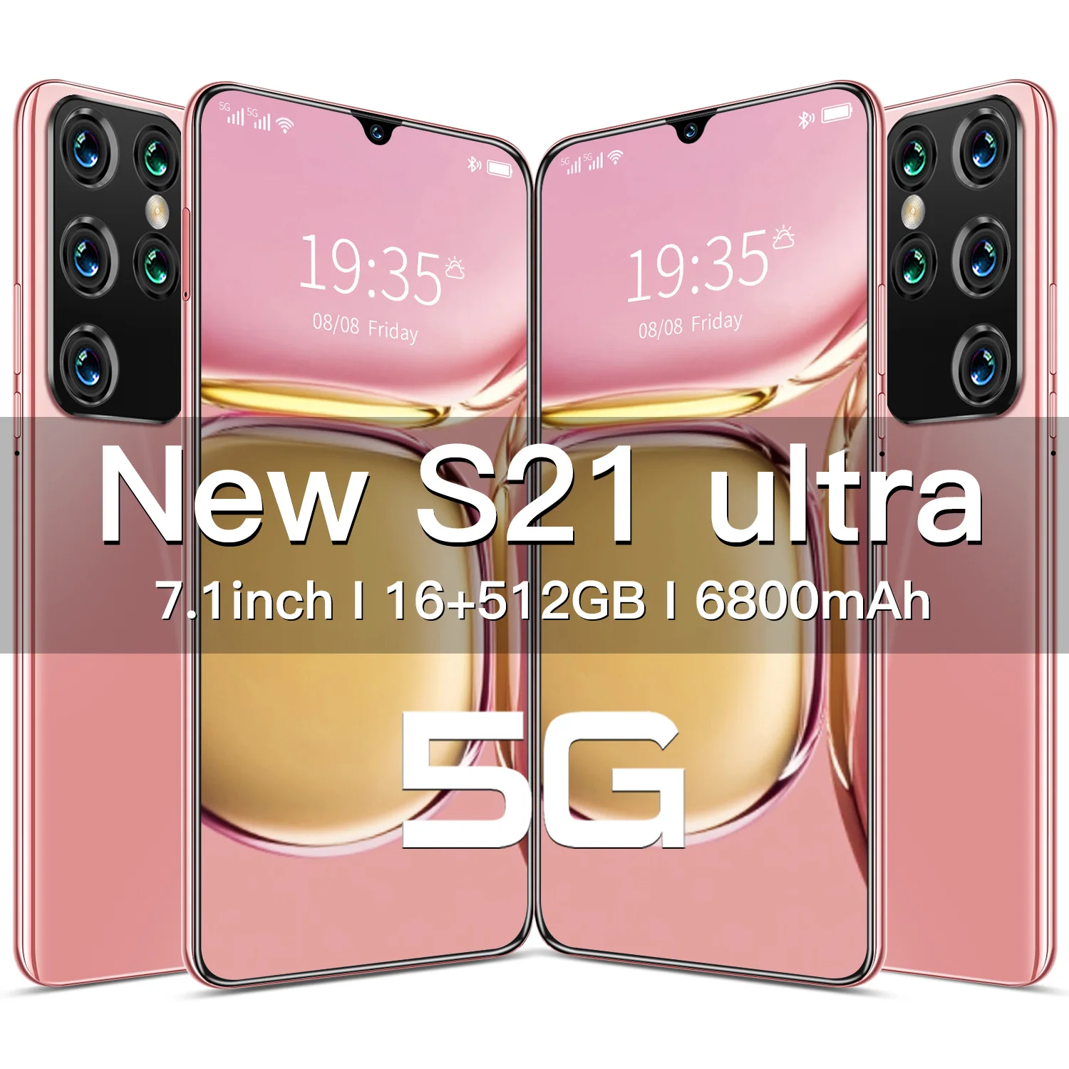 Global version S21 Ultra 16GB 512GB 5G smart phone 7.1-inch smart phone MTK 6595 Ten core 5G network phone Android 10. cellphone
Global version S21 Ultra 16GB 512GB 5G smart phone 7.1-inch smart phone MTK 6595 Ten core 5G network phone Android 10. cellphone