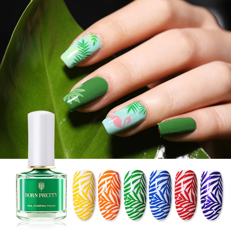 BORN PRETTY Stamp polish 1 Bottle Nail Polish & stamping nail art 68 colors Optional Stamping Gel Nails varnish | Красота и