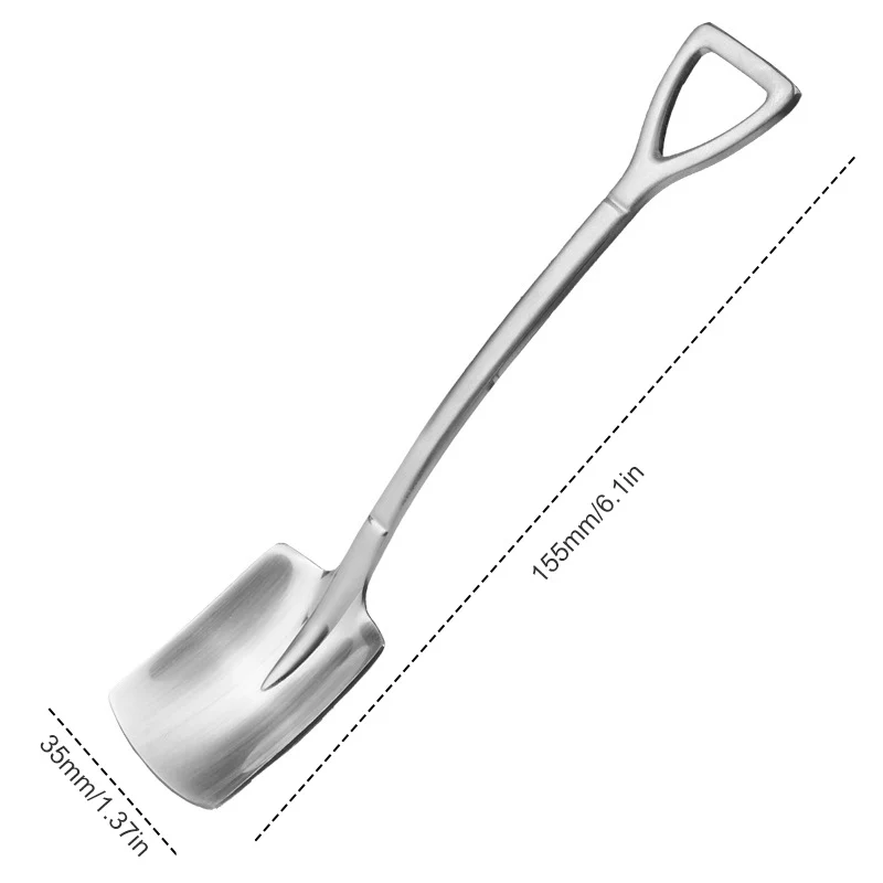 4PCS 304 stainless steel coffee spoon Retro shovel ice cream spoon Creative tea-spoon Fashion Tableware
4PCS 304 stainless steel coffee spoon Retro shovel ice cream spoon Creative tea-spoon Fashion Tableware
