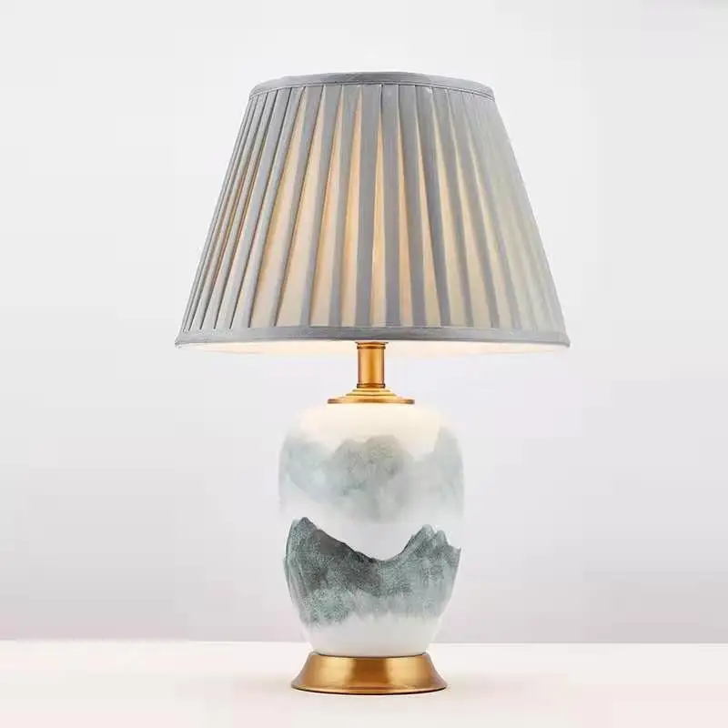 New Chinese Simple Retro Ink Ceramic Table Lamp For Living Room Study Bedroom Bedside Lamp American Modern Decorative Night Lamp
New Chinese Simple Retro Ink Ceramic Table Lamp For Living Room Study Bedroom Bedside Lamp American Modern Decorative Night Lamp