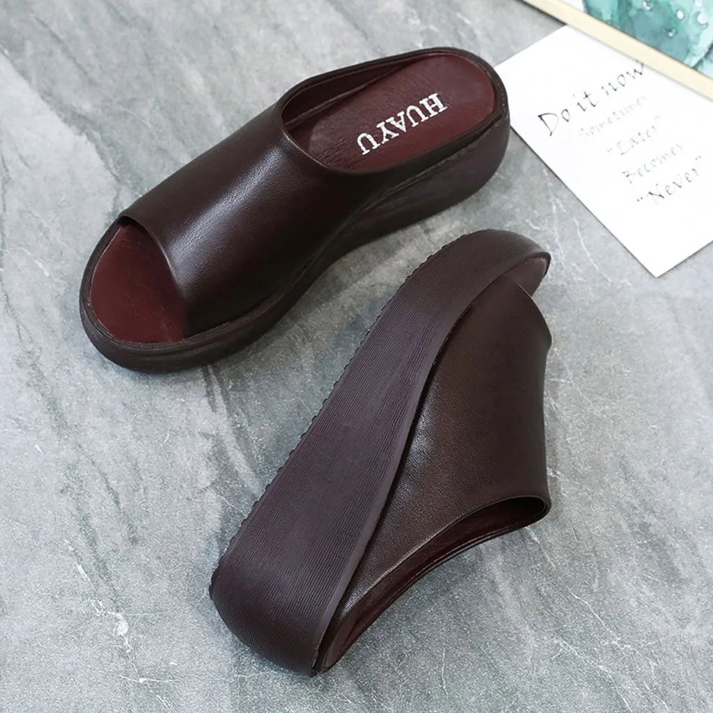 Women Sandals Ladies Thick Soled Sponge Breathable Summer Shoes Open Toe Fashion Female flat sandals Rome Fish Mouth wedge shoes
Women Sandals Ladies Thick Soled Sponge Breathable Summer Shoes Open Toe Fashion Female flat sandals Rome Fish Mouth wedge shoes