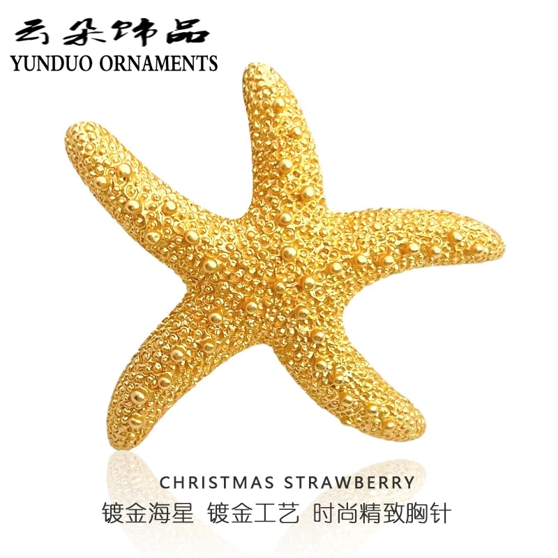 New Ocean Series Brooch Small Starfish Fashion Personality Creativity Starfish Refined Suit Accessories Pin Tide
New Ocean Series Brooch Small Starfish Fashion Personality Creativity Starfish Refined Suit Accessories Pin Tide