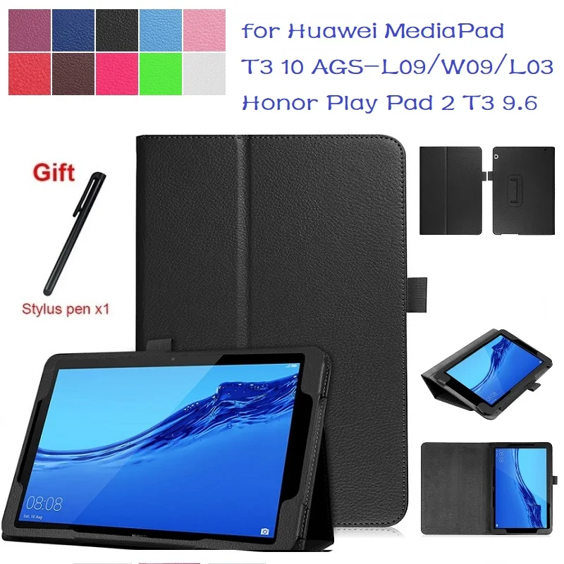 Case for Huawei MediaPad T3 10 AGS-L09/W09/L03 Honor Play Pad 2 T3 9.6 Tablet Funda Stand PU Leather Cover for Huawei T3 10 Case
Case for Huawei MediaPad T3 10 AGS-L09/W09/L03 Honor Play Pad 2 T3 9.6 Tablet Funda Stand PU Leather Cover for Huawei T3 10 Case