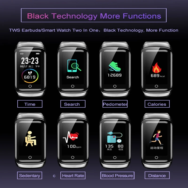 Newest M7 Smart Watch TWS Earphones 2 in 1 Bluetooth BT5.0 Support Bluetooth Calls Heart Rate Monitor Smartwatch Headphones Men
Newest M7 Smart Watch TWS Earphones 2 in 1 Bluetooth BT5.0 Support Bluetooth Calls Heart Rate Monitor Smartwatch Headphones Men