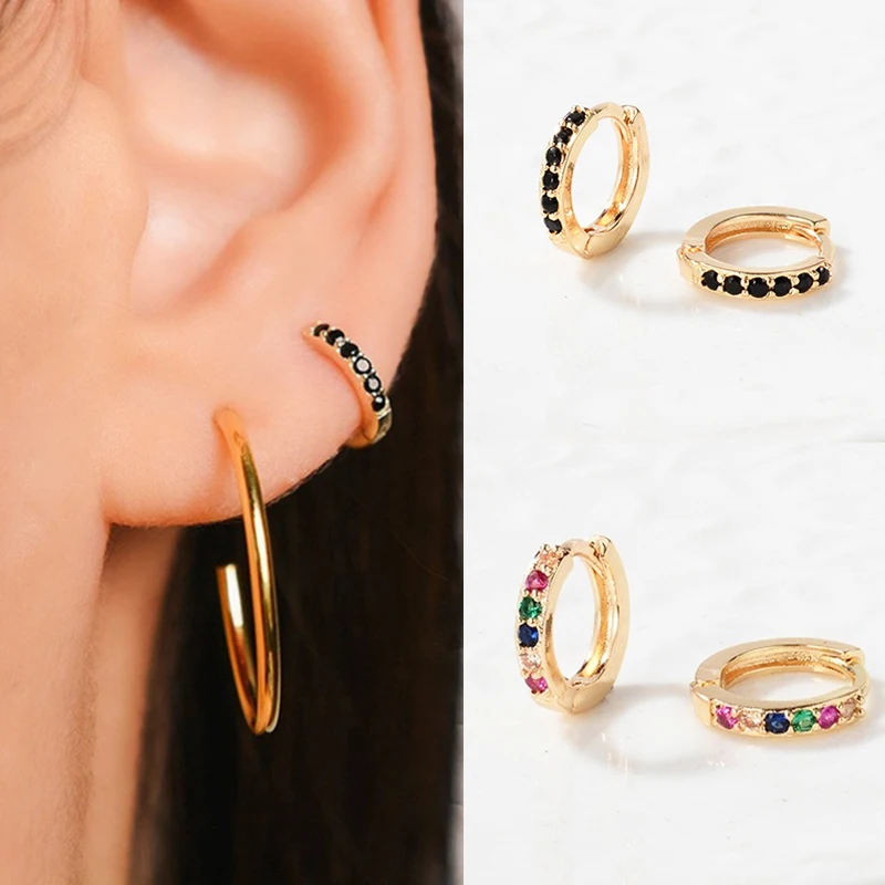 Small Huggies Hoop Earrings Multicolor Hoop Cartilage Earrings Stud Minimal Tiny Ear Piercing Jewelry Wholesale
Small Huggies Hoop Earrings Multicolor Hoop Cartilage Earrings Stud Minimal Tiny Ear Piercing Jewelry Wholesale
