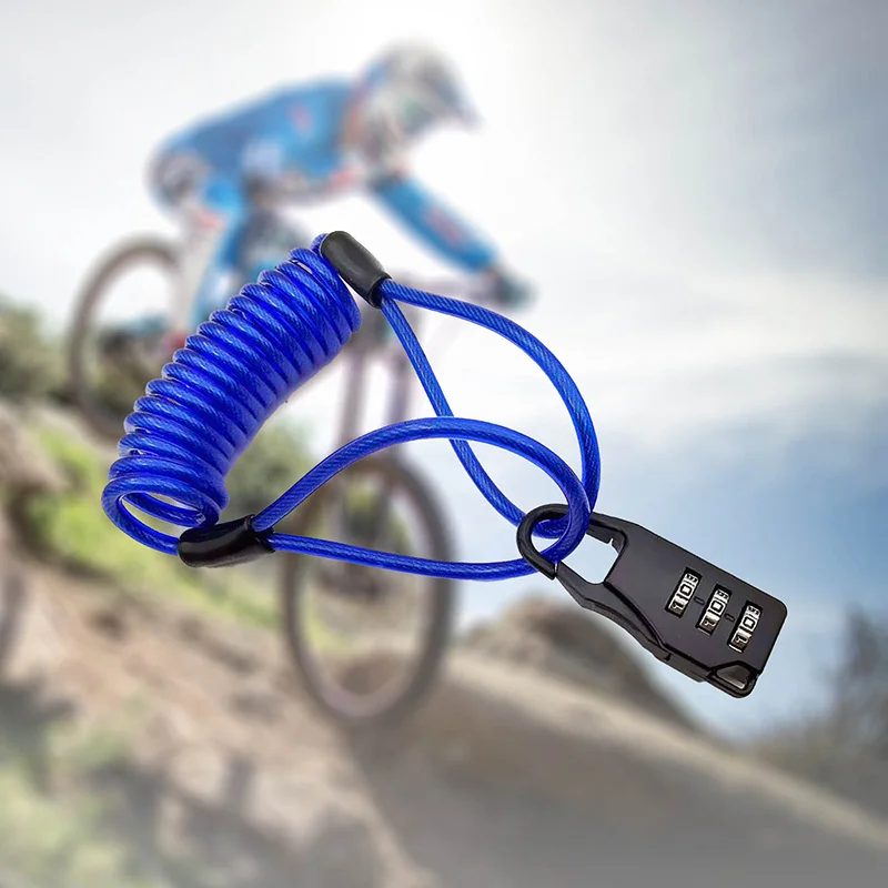 Bicycle Lock Anti-theft Helmet Lock Motorcycle Cycling Scooter 3 Digit Combination Password Safety Cable Lock Bike Accessories
Bicycle Lock Anti-theft Helmet Lock Motorcycle Cycling Scooter 3 Digit Combination Password Safety Cable Lock Bike Accessories