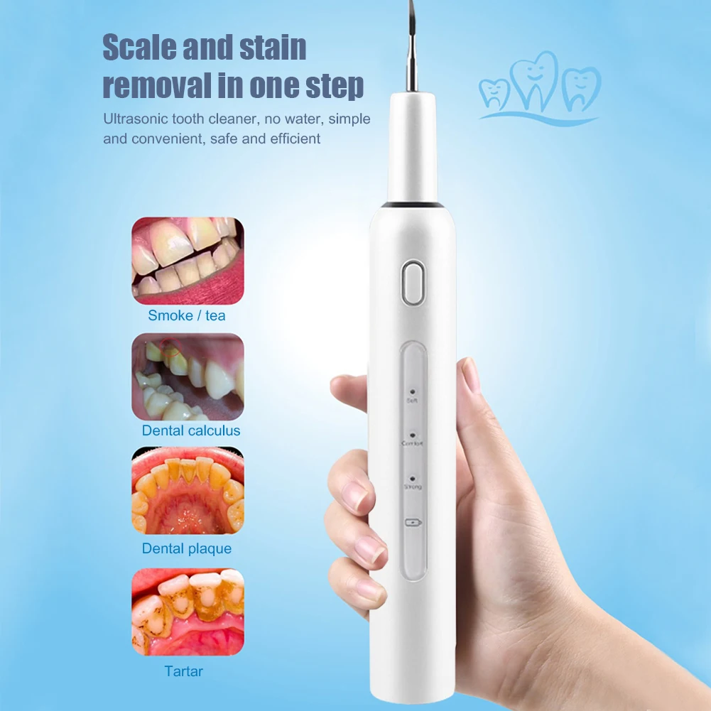 Ultrasonic Sonic Dental whitener Scaler Teeth Whitening kit teeth Calculus Tartar Remover Tools Cleaner Tooth Stain Oral Care
Ultrasonic Sonic Dental whitener Scaler Teeth Whitening kit teeth Calculus Tartar Remover Tools Cleaner Tooth Stain Oral Care