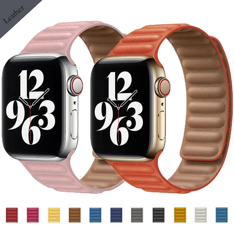 Кожаное звено для ремешка Apple watch 44 мм, 40 мм, 42 мм, 38 мм, оригинальный магнитный браслет для iWatch seires 4, 3, 5, 6, SE
Кожаное звено для ремешка Apple watch 44 мм, 40 мм, 42 мм, 38 мм, оригинальный магнитный браслет для iWatch seires 4, 3, 5, 6, SE