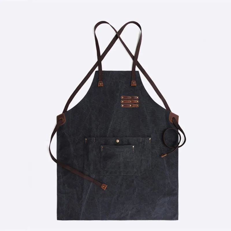 Vintage Canvas Working Apron Waterproof Genuine Leather Strap Towel Loop Gardner/Bartender/Carpenter Apron Unisex
Vintage Canvas Working Apron Waterproof Genuine Leather Strap Towel Loop Gardner/Bartender/Carpenter Apron Unisex