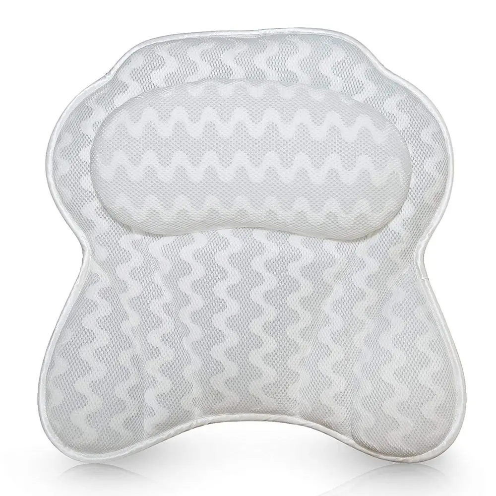 Breathable Mesh Spa Bath Pillow with Suction Cups Neck and Back Support Spa Pillow for Home Hot Tub Bathroom Accessories
Breathable Mesh Spa Bath Pillow with Suction Cups Neck and Back Support Spa Pillow for Home Hot Tub Bathroom Accessories