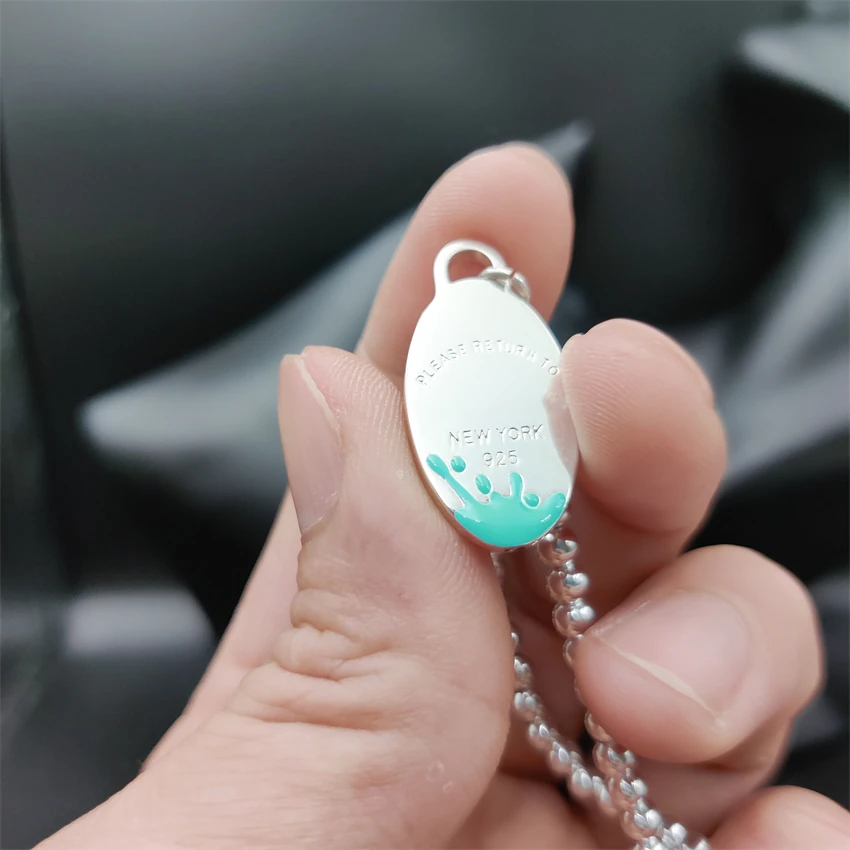 1:1 Sterling Silver 4mm Bead Necklace For Women 925 Original Luxury Brand Classic Oval Charm 4 Colors High Girl Jewelry Gift
1:1 Sterling Silver 4mm Bead Necklace For Women 925 Original Luxury Brand Classic Oval Charm 4 Colors High Girl Jewelry Gift
