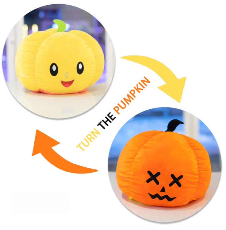30CM Halloween Reversible Toy Small Double-sided Flip Ghost Pumpkin Ghost Doll Soft Pillow Stuffed Plush Toy Kids Halloween Gift
30CM Halloween Reversible Toy Small Double-sided Flip Ghost Pumpkin Ghost Doll Soft Pillow Stuffed Plush Toy Kids Halloween Gift