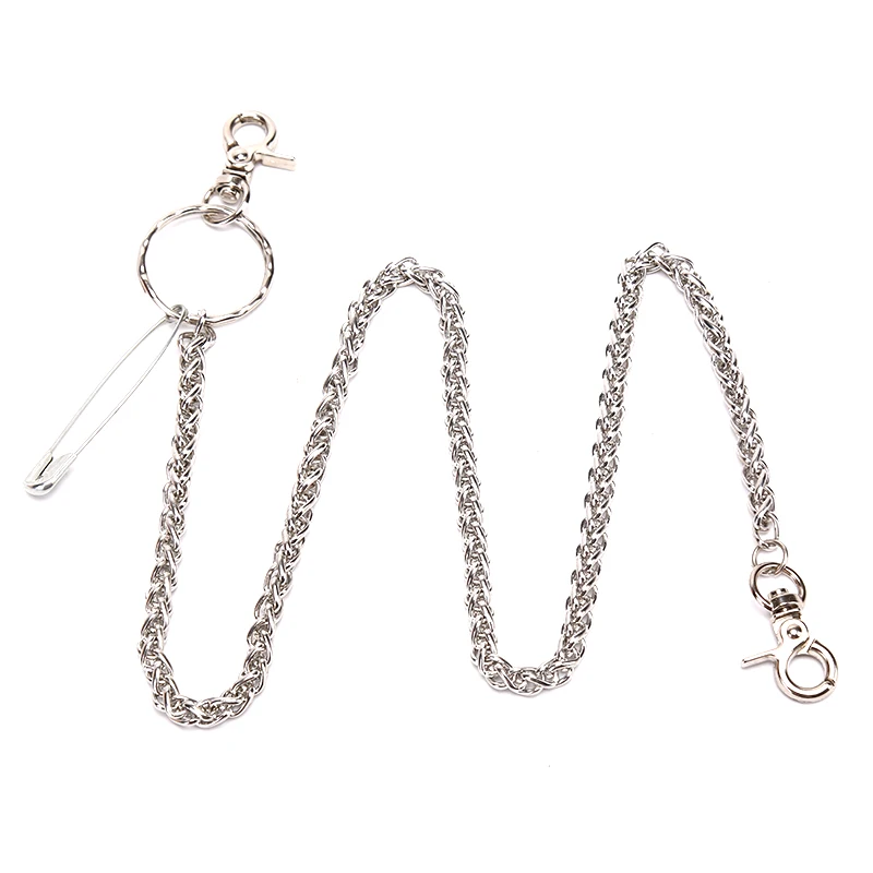 Trendy Punk Hip Hop Waist Chain Fashion Retro Metal Pin Ring Clip Keyring Design Jeans Clothing Accessories
Trendy Punk Hip Hop Waist Chain Fashion Retro Metal Pin Ring Clip Keyring Design Jeans Clothing Accessories