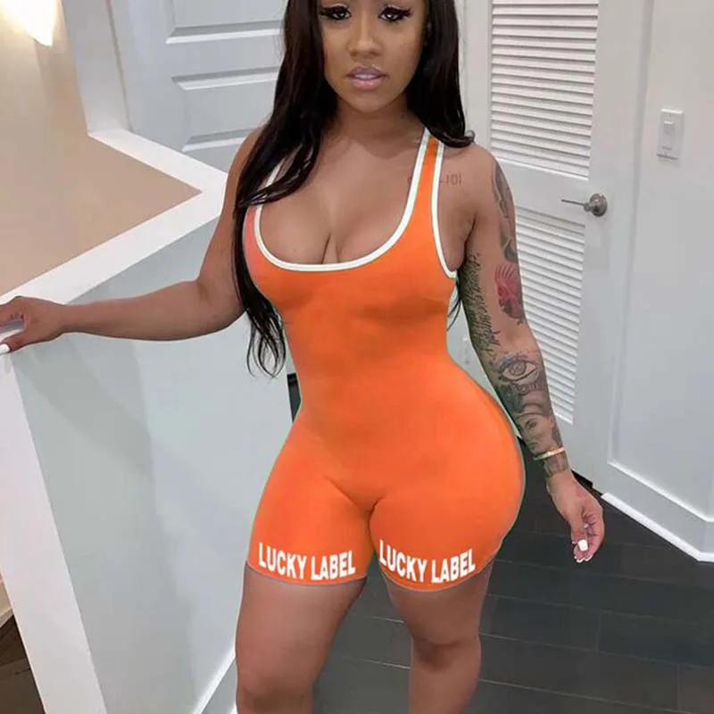 ZKYZWX Trendy Lucky Lable Bodycon Playsuit Summer Clothes Rompers Womens Jumpsuit for 2021 Fashion Women Sexy Vacation Outfits
ZKYZWX Trendy Lucky Lable Bodycon Playsuit Summer Clothes Rompers Womens Jumpsuit for 2021 Fashion Women Sexy Vacation Outfits