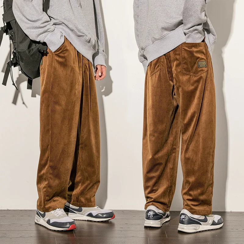 Pants Men Casual Loose Staight Trousers Mens Joggers Corduroy Trousers Male Fashion Autumn Winter Pant
Pants Men Casual Loose Staight Trousers Mens Joggers Corduroy Trousers Male Fashion Autumn Winter Pant