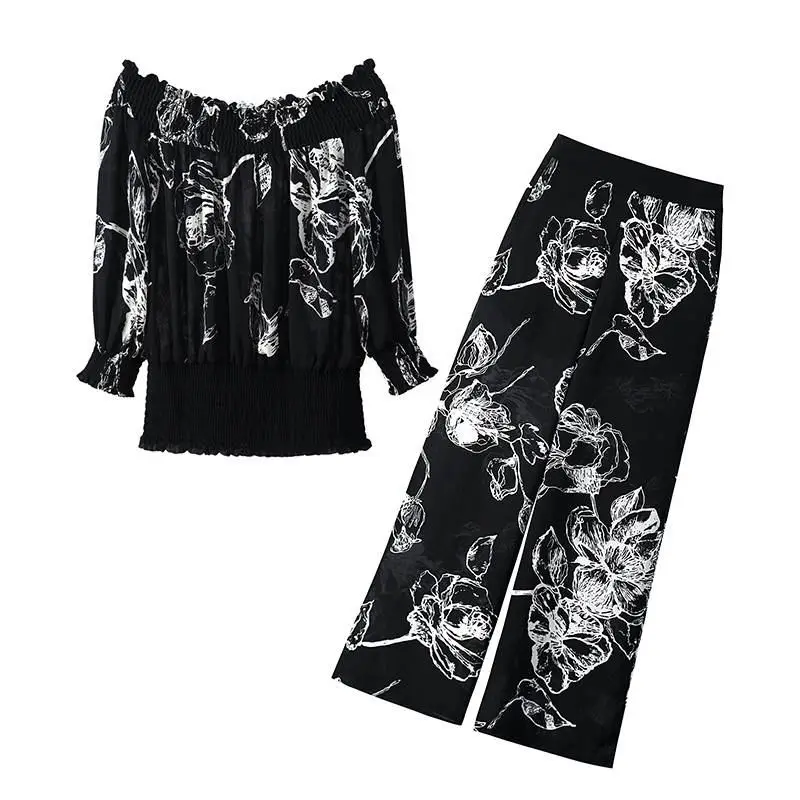 Spring Casual OL Women Sets Clothing Lady Blouse And Wide Leg Trouser Suits Female Plus Size 3XL Slim Chiffon Two Piece Set F92
Spring Casual OL Women Sets Clothing Lady Blouse And Wide Leg Trouser Suits Female Plus Size 3XL Slim Chiffon Two Piece Set F92