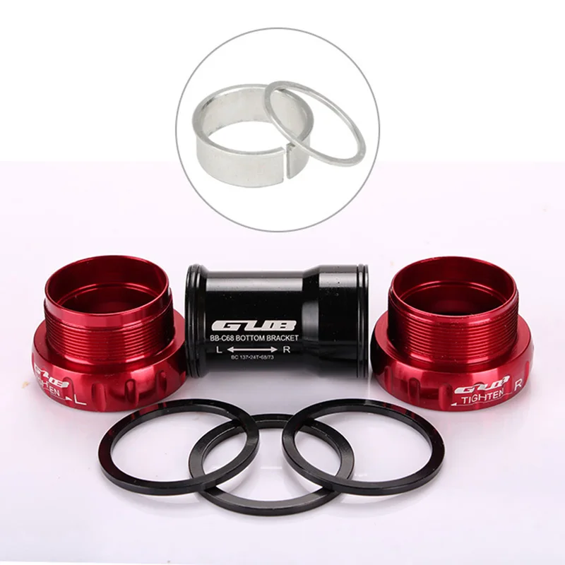 GUB C-68 Ceramic BB Crankshaft 68/73mm Thread Type BSA Crankshaft Crankshaft Bearings MC889
GUB C-68 Ceramic BB Crankshaft 68/73mm Thread Type BSA Crankshaft Crankshaft Bearings MC889